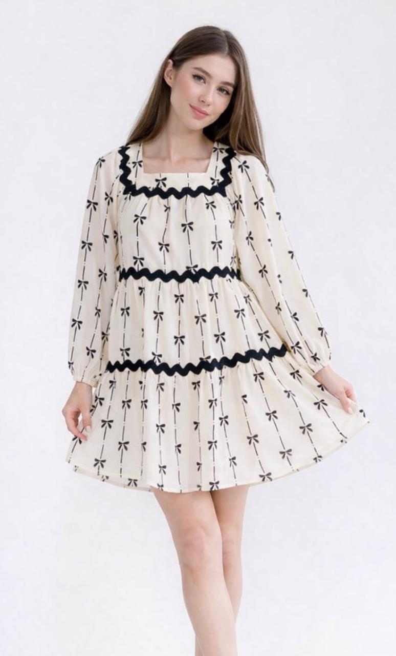 VESTIDO ESTAMPADO LAZOS ASHLEY